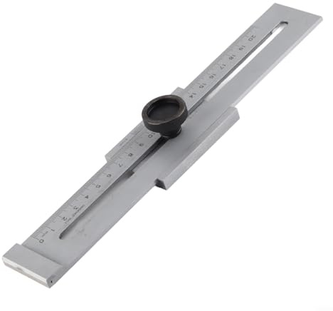 Metall-Streichmaß, quadratisches Lineal, 0–200 mm, für Holzbearbeitung, mit klarer, präziser Messskala und Stahlkonstruktion