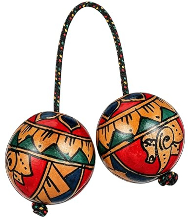 Junhonze Kashaka Strumento Africano - Shaker Instrument Africano - Asalato Shaker Percussione In Legno, Adatto Per Esecuzioni Individuali E Di Gruppo, Uno Strumento A Percussione Per E Principianti