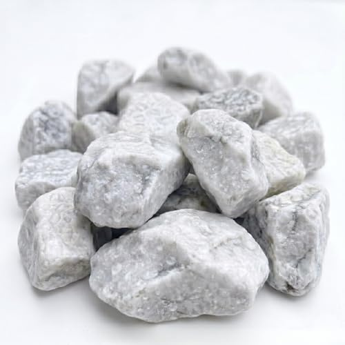 Pierres pour gabions et pierres décoratives 20 kg - 6-12 cm - Gris clair - Pierre naturelle pour gabions, jardin et bordures - Résistant aux intempéries - Décor en pierre brute