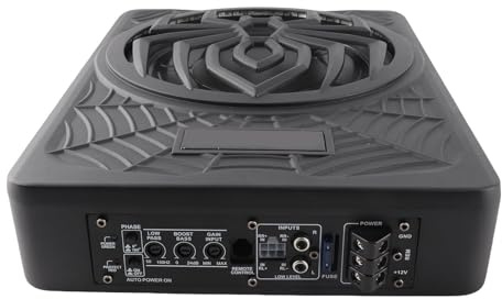 Qqmora 800 W Slim Under Seat Bil Subwoofer med Inbyggd Förstärkare och LED-lampor för Förbättrad Ljudupplevelse i Bilar (#1)