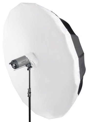 Walimex pro Reflexschirm Set Ø180cm - 2-in-1-Design für professionelle Ergebnisse: Reflexschirm und Schirmsoftbox in einem, kompakt und vielseitig für unterwegs