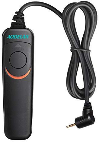 AODELAN C6 Shutter Release Cable for Canon M5, M6 Mark II, EOS R, ROS RP, 200D(SL2), 250D(SL3), 80D, 77D, 800D, Rebel T7/T7i, 750D, 650D; Olympus OM-D E-M1 Mark II; Fujifilm X-E2, X-T1, X-T2, X-Pro2