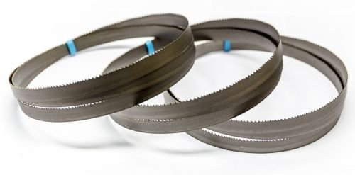 Lot de 3 lames de scie à ruban M42 HSS bi-métal 2080 x 20 x 0,9 mm avec 10/14 dpp