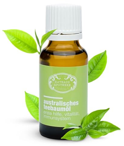RATHAUS APOTHEKE WIEN® Australisches Teebaumöl 20ml [FÜR IHRE PERSÖNLICHE AUSZEIT] - Ätherisches Öl höchster Reinheit für Aromatherapie - körperliches, seelisches & spirituelles Wohlbefinden