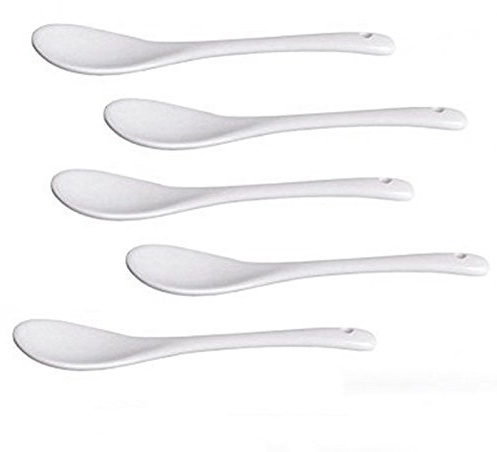 Barabesty Set von 5 Keramik Loeffel Teeloeffel Loeffel Marmelade Honig