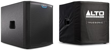 ALTO Professional TS15S und TS15S Cover - 2500W 15-Zoll Subwoofer, aktiver PA-Lautsprecher mit 6 DSP-Modi, einfacher Aufbau, 132 dB, 3 Schwingspule, druckvoller Bass