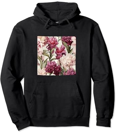 Motif floral sauvage aquarelle jacinthe Sweat à Capuche