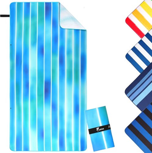 Jokisa Strandtuch Mikrofaser Handtuch Groß 90x180cm,Microfaser Handtücher Kompakt und Sandfest, Leicht und Schnelltrocknend Gym Handtuch für den Strand,Gym, Travel,Strand,Sauna
