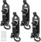 Faankiton 4PCS Roof Rack Mount Kit, Metal Rubber Clamps Shovel Holder Clamp, Quick Release Axe Holder, Black
