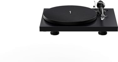 Pro-Ject Debut EVO 2, Next Generation Audiophiler Plattenspieler mit Kohlefaser-Tonarm, elektronischer Geschwindigkeitsauswahl und vormontierter Pick it MM EVO Kartusche, Black