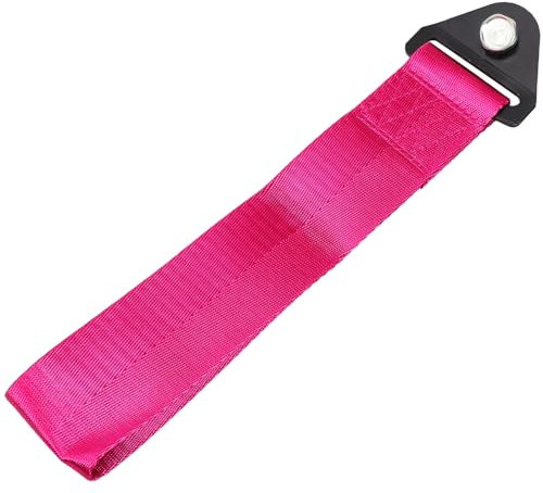 GARVALON Auto Deko Abschleppseil Lila Stabile Metall-Schrauben Passend Strapazierfähiges Zugseil Auto Stoßstange Zierband Robust Einfach Montierbar Zur Dekoration