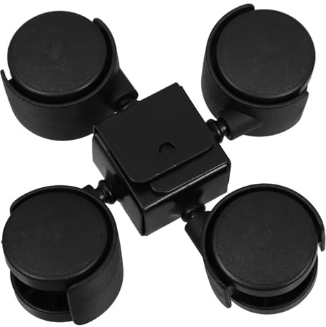 BUGUUYO Ruedas Pequeñas Giratorias en Forma de U para Muebles Infantiles, 4 Piezas, Metal y Plástico, Movilidad Fácil y Protección del Suelo, Ideales para Sillas y Tocadores en Guarderías