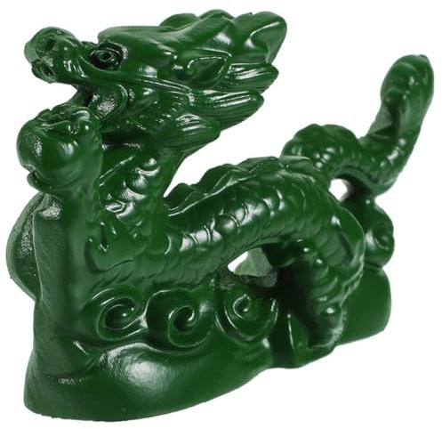 VALICLUD Holz Drachen Statue Handgefertigte Tierdekor Vintage Holzfigur Schreibtischdekor Innenbereich Drachenfigur Holzskulptur Holzdekor Für Schrank Drachenstatuen-Ornament Kulturelles Dr