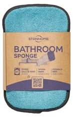STANHOME - Bathroom Sponge Esponja de Baño Doble Faz | De microfibra, elimina suciedad y cal, delicada con las superficies y reutilizable
