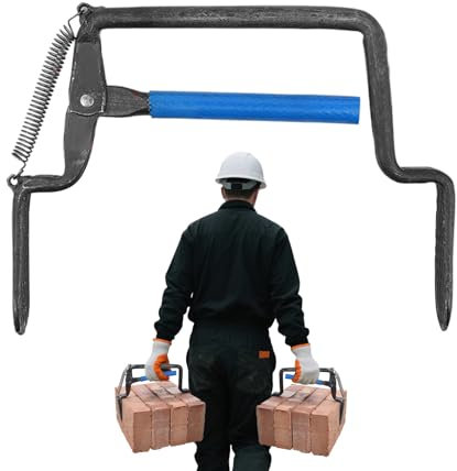 Garra Para Levantar Ladrillos,Transportador De Acero Resistente Para Cargas Pesadas | Ayuda Para El Transporte En Proyectos De Construcción Con Empuñaduras Cómodas Para La Renovación Del Hogar