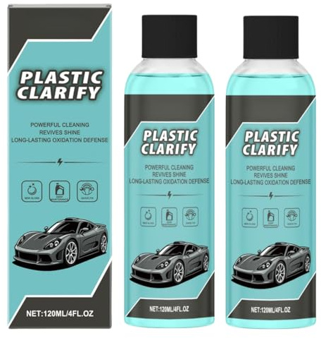 Detergente per plastica auto, detergente per interni ed esterni auto, formula a lunga durata, cera spray senza acqua