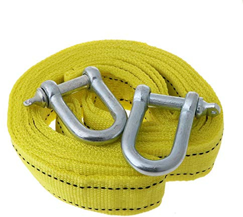 5 Tonnellate 4 Per M Heavy Duty Ad Alta Resistenza Gancio Rimorchio Auto Riflettente Funi di Traino Cavo Corda di Traino Argano L Gancio Cinghia di Traino