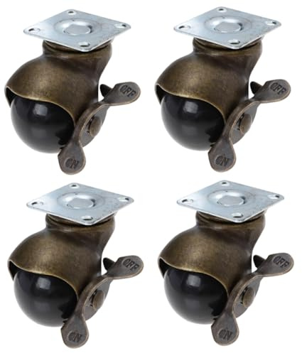 BUGUUYO 4pcs Brake Ball Casters Furniture Wheels Replacement Caster Wheels Stem for Moving Heavy Furniture Scenario