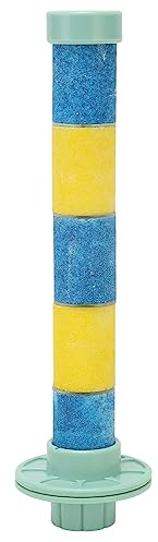 YIZISECCE, pour Perroquet, pour Oiseau, Perche de Sable de Quartz, broyage à Bec de Patte, Support de Cage, pour Les perchoirs, pour la Perruche, pour Les calocyles, Le supplément (Bleu et Jaune)