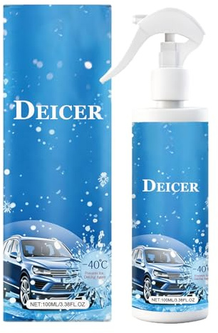 Sionhiuo Líquido anticongelante para parabrisas, 100 ml, limpiador de nieve para cristales de vehículos, para conductores, camiones, caravanas, sedanes, climas fríos, viajeros, viajes largos