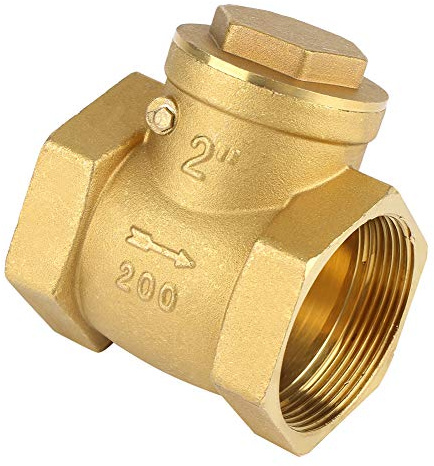 HWGING Le Clapet Anti-Retour à Bascule en Laiton à Filetage Femelle DN50 232PSI Empêche Le Reflux d'eau