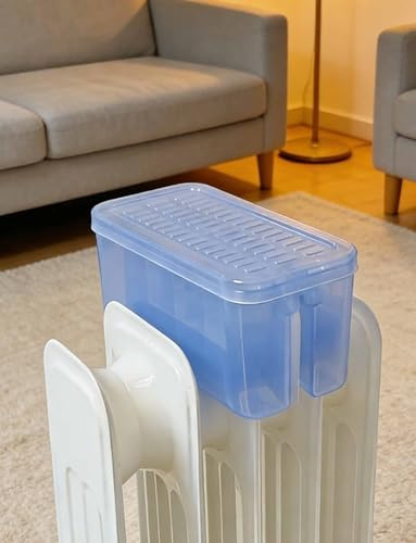 Humidificador De Radiador Colgante, Caja De Humidificador De Plástico for Radiador Lleno De Aceite Nivel De Agua Transparente Visible Silencioso Y Natural Sin(1PCS)