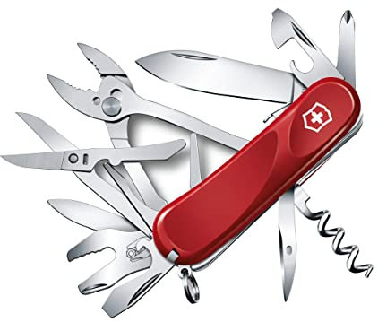 Victorinox, Evolution S557, Coltellino Svizzero, Originale, Multiuso, Campeggio, 21 Funzioni, Lama, grande, Apriscatole, Bloccabile