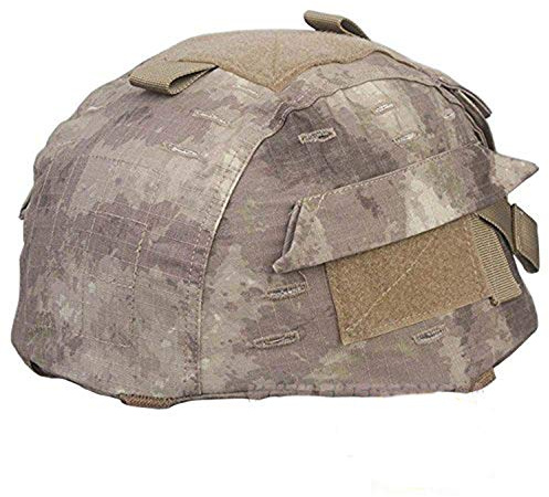ATAIRSOFT Mich 2002 Ver2 Combat Helmet Cover Cloth Back Pocket for Military Tactical Airsoft Paintball Hunting