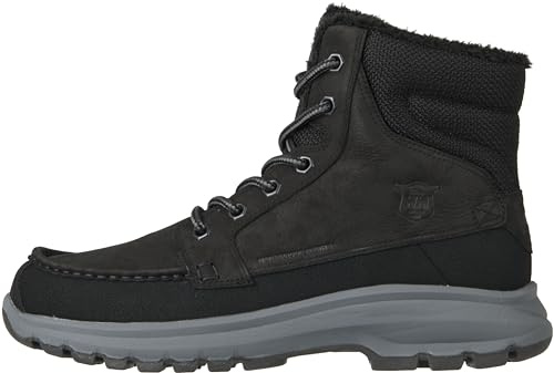 Helly Hansen V3 Winter Boots - Waterproof Snow Boots for Men - All-Terrain Winter Shoes for Men - Insulated Snow Shoes - Durable Rubber Outsole - 991 Jet Black/Charcoal/Black - 12