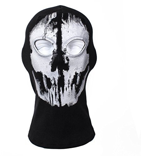 Sturmhaube Ghost Winter für Herren Damen Face Shield Ski Motorrad Paintball Airsoft Halloween Maske