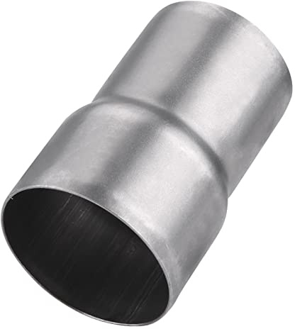 Qiilu adattatore scarico moto, QL06607 da 51mm a 60mm Connettore marmitta riduttore adattatore tubo di scarico in acciaio inox