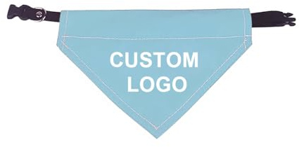 Muka Hundehalstücher mit Halsband Hunde Bandana Kopftücher Einstellbare Hunde Dreiecks Halstuch personalisiert Bestickt mit Namen, Telefonnummer