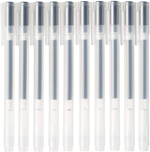 Muji Gel Ink kulspetspenna typ 10-delars set, 0,38 mm spetsstorlek, svart