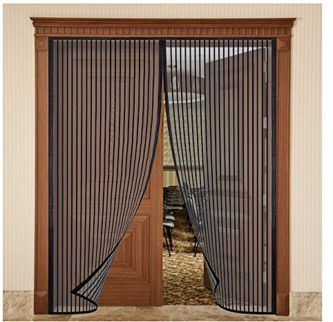 Magnetic Screen Door 140x200cm,Anti Mosquito Mesh Fly Curtain Top-to-Bottom Seal Automatically for Balcony Sliding Living Room Children's Room