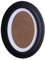 Amosfun Cadre photo ovale classique en bois à suspendre au mur - Envoyez des clous sans couture et des clous en S - Cadeau de fête noir