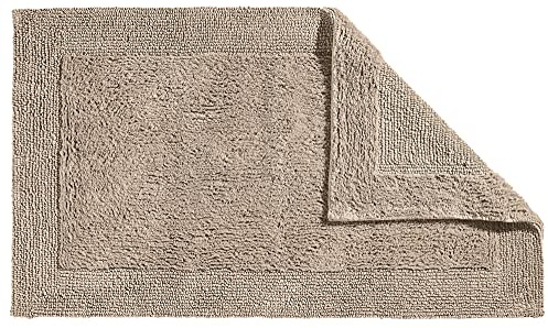 Erwin Müller Badematte, Badteppich Uni Serie Stuttgart Taupe Größe 50x80 cm - extra dick, hohe Saugfähigkeit, 100% Baumwolle