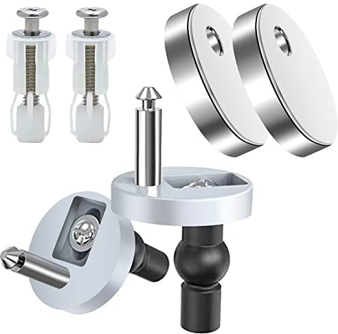 Toilet Seat Hinges Screws， Bolts Toilet Seats Fittings Fix Expanding Rubber Top Nuts Screws Universal Toilet Lid Seats Toilet Seat Replacement Parts Kit（3 kinds ）