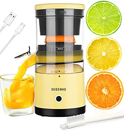 Electric Juicer Rechargeable - Citrus Juicer Machines with USB and Cleaning Brush Portable Juicer for Orange, Lemon, Grapefruit