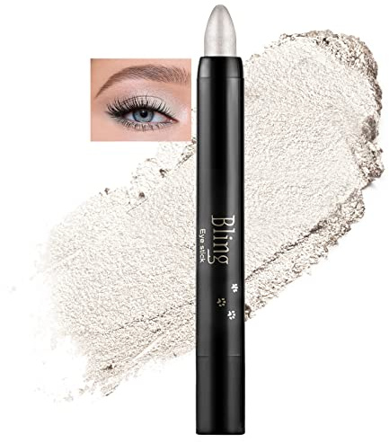 Boobeen Eyeshadow Pencil Crayon Wasserfester Lidschattenstift Shimmer Cream Eyeshadow Pen Erstellen Sie glitzerndes Augen-Make-up, einfach zu verwenden (01#)