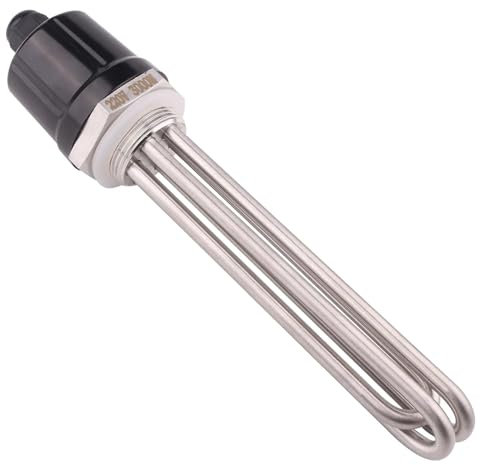 Élément chauffant électrique for eau, 220v/380V, SUS304 DN32 DN40, résistance au chauffage par Immersion, 2kw/3kw/3750W/4,5kw/6kw (Size : Heater only_DN40_2KW)