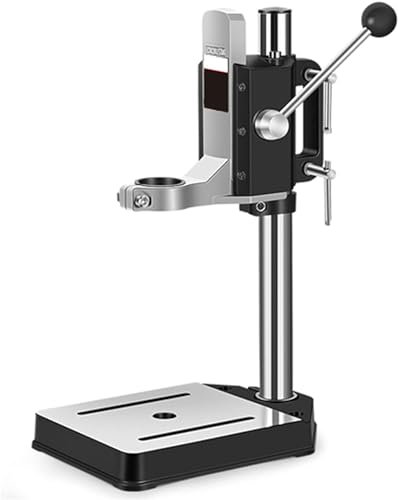 FLTRGO Soporte de la Prensa Taladradora Soporte Taladro Columna Ajustable Soporte para Taladro De Mesa con Tornillo Banco - Regalos para Los Amantes del Bricolaje