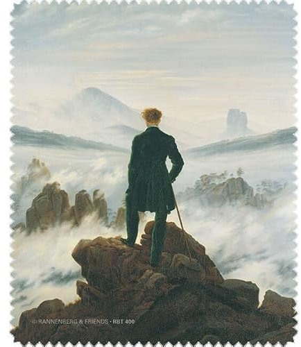 Rannenberg & Friends Brillenputztuch Wanderer über dem Nebelmeer 1817 von Caspar David Friedrich