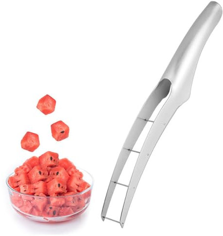Coupe-pastèque pour couper la pastèque en cubes, couteau à melon pour gadgets de cuisine, outil utile et cool en acier inoxydable 305, nouvelles tendances créatives, gadgets de cuisine