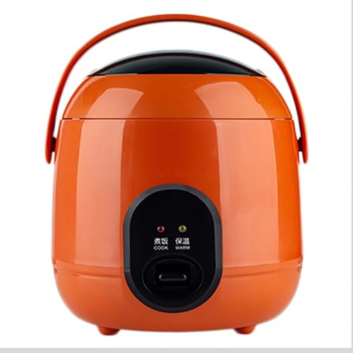 Olla arrocera, mini olla arrocera portátil de 1,2 L con revestimiento antiadherente, for dormitorio universitario/apartamentos pequeños/viajes al aire libre/camping(A)