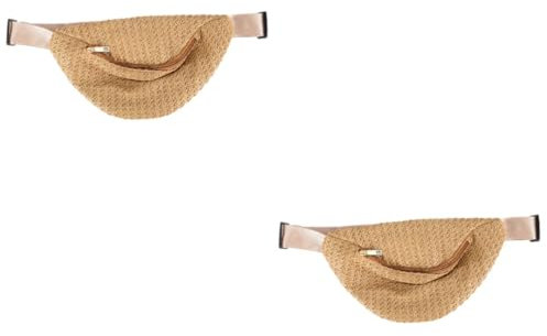 WRITWAA 2stücke Kern- Titel Geflochtene Umhängetasche Damen Sommer Hüfttasche Für Outdoor Aktivitäten Für Smartphone Geldbörse Und Schlüssel Langlebiges Material