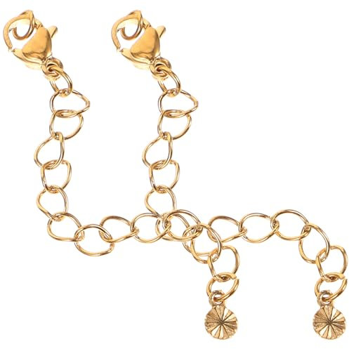 SEWOART 2stücke Kettenverlängerung Für Halsketten Und Armbänder Kette Extender Stilvolle Verlängerungsketten Zur Schmuckherstellung Langlebig Und Unverwüstlich