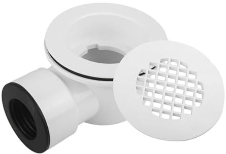 Hose Connector and Strainer Perforated Drain for Low Profile Shower Siphon - Drain Strainers with Mesh Design | Accessories for Bathroom Sink and Tub Trap