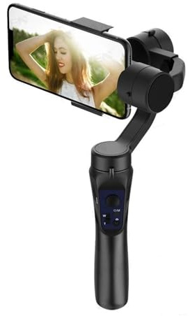 Estabilizador portátil for teléfono móvil, cardán de 3 Ejes, grabación de vídeo antivibración, Seguimiento Facial, Zoom, Apto for teléfono Inteligente iPhone y Android(F6 Gimbal)