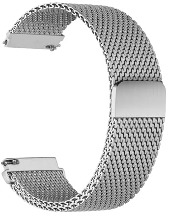 Milanaise Metall Armband für Garmin Venu 3 2/Forerunner 255 265/Vivoactive 4 Herren/Damen,Uhrenarmband 22mm Magnet Band für Samsung Galaxy Watch 3 45mm/Gear S3 Frontier,für Amazfit Balance/GTR 3 PRO