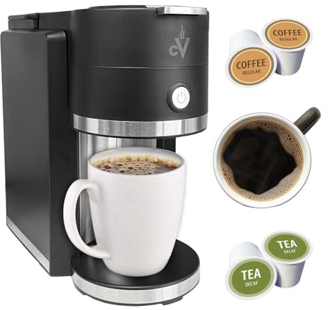 Cafe Valet Barista - Cafetera de una sola porción, compatible con K-Cup | Compatible con cápsulas de café K-Cup (se venden por separado), diseño compacto, preparación de una sola porción